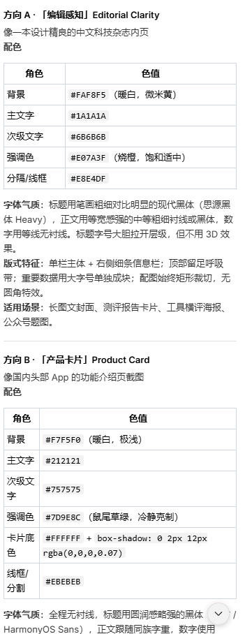 Miora 先梳理需求给出三套视觉方向的对话界面