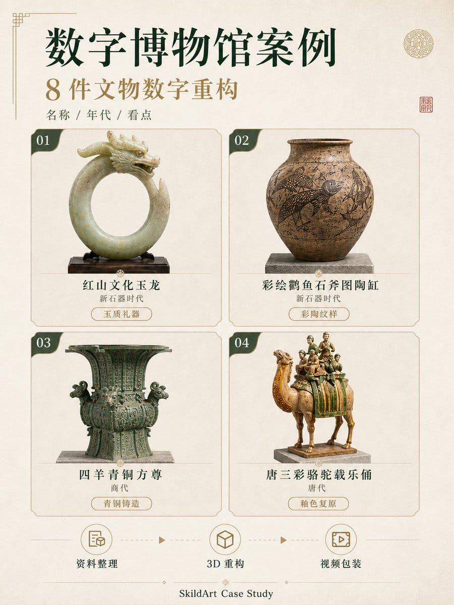SkildArt AI视觉工具生成的数字藏品展馆画面