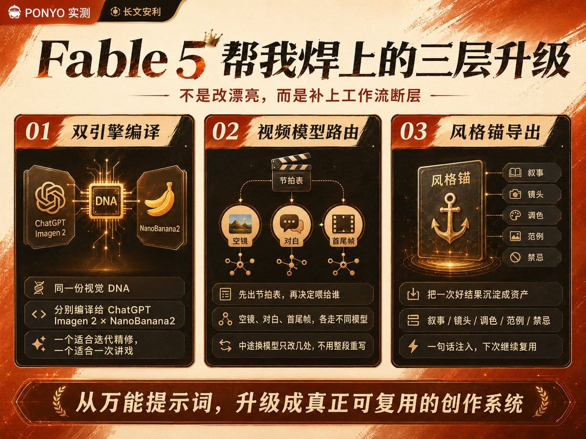 Fable 5 为风格技能补上三个接口的架构