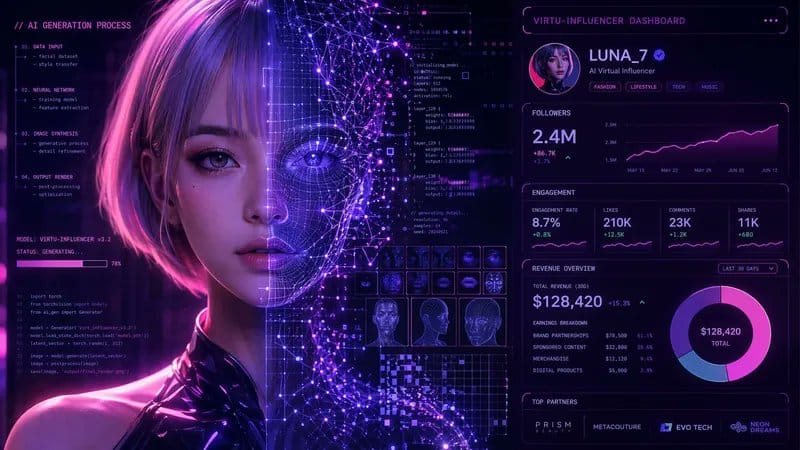 AI 网红代运营 agency 月流水五十万案例