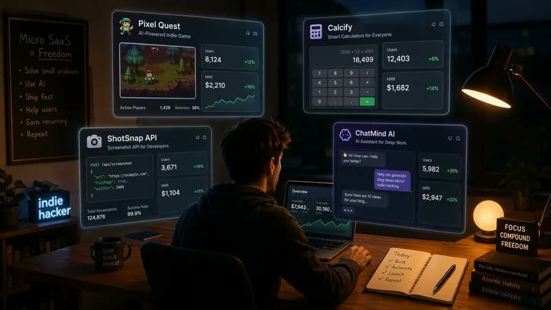 独立开发者一人运营多个 micro-SaaS 产品站