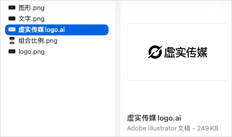 准备上传ai格式Logo矢量文件的操作