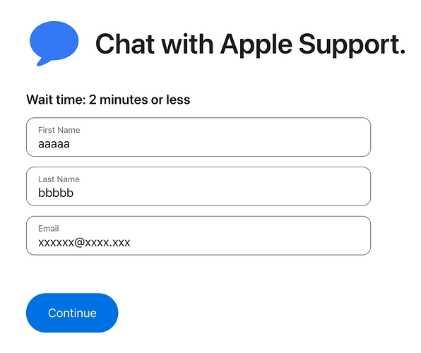 填写待注册Apple ID的姓名和邮箱信息