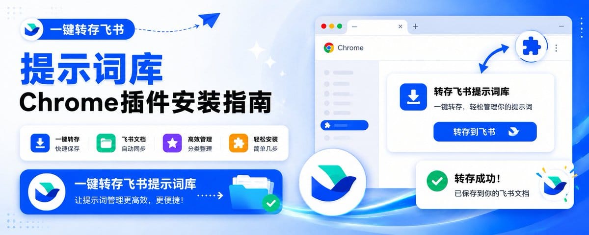 一键转存提示词库Chrome插件安装指南