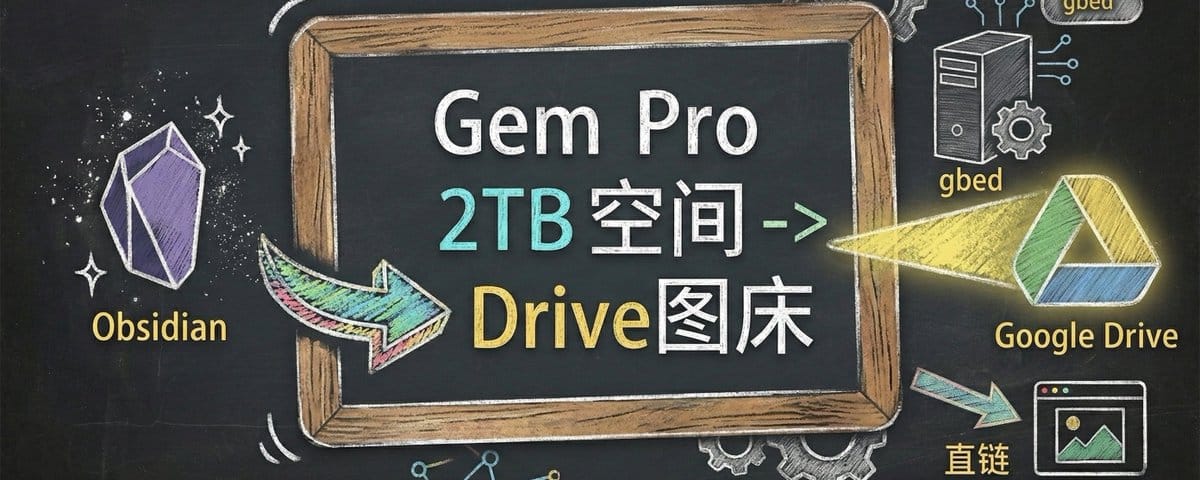 如何白嫖Google Drive免费当作Obsidian图床？