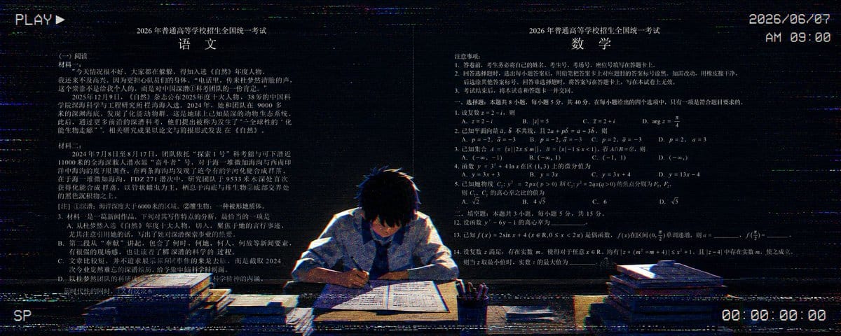 今年高考，我让12个顶级AI一起考了语文和数学，结果有点意外。