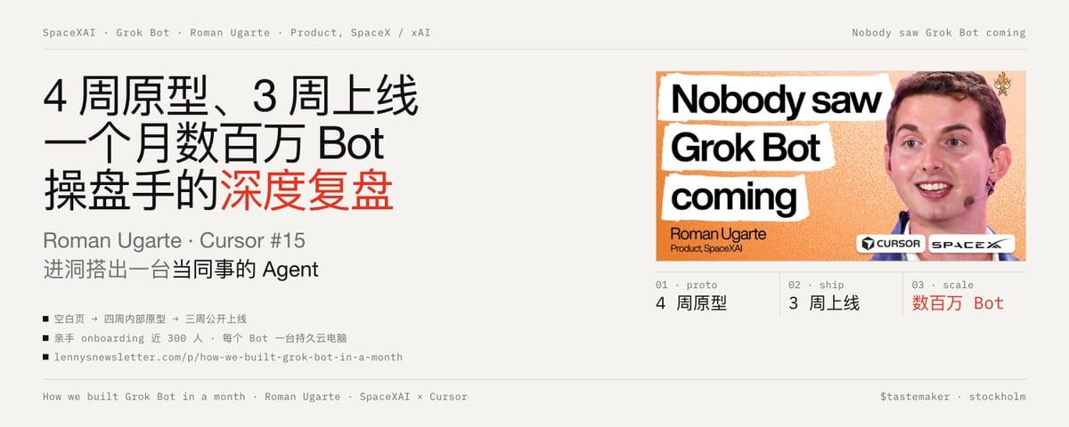 4 周原型、3 周上线、一个月数百万 Bot：Grok Bot 操盘手的深度复盘