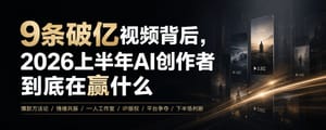 9条破亿视频背后，2026上半年AI创作者到底在赢什么