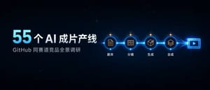 我扒完了 GitHub 上 55 个 AI 成片产线，得出一个结论