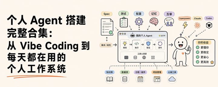 个人 Agent 搭建完整合集：从 Vibe Coding 到每天都在用的个人工作系统