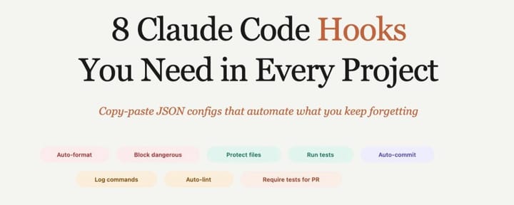 8 个 Claude Code Hooks 实战（译）