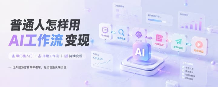 普通人怎样用AI工作流变现