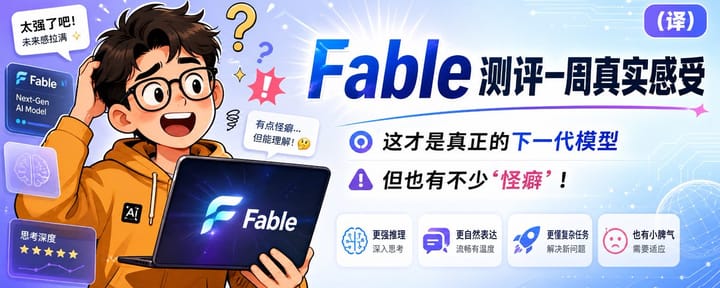 Fable 测评一周的真实感受：这才是真正的下一代模型，但是也有不少“怪癖”！（译）