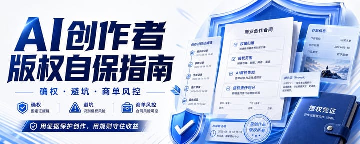 别等被甲方追责, 才想起 AI 作品也有版权风险 , 写给接商单的你