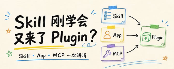 Skill 刚学会，Codex 又来了 Plugin？一次讲清 Plugin、Skill、App 和 MCP