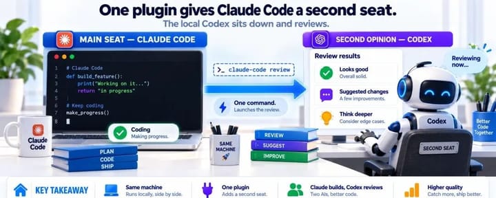 Claude Code 和 Codex 终于不用来回切了，装完这个官方插件先关掉那道自动闸门！
